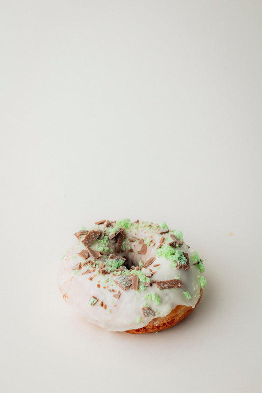 Peppermint Crisp Donut